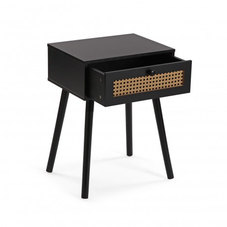 AHEDO BLACK BEDSIDE TABLE