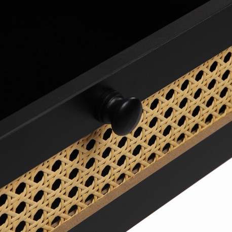 AHEDO BLACK BEDSIDE TABLE