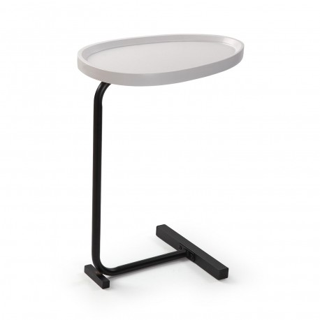 WHITE SIDE TABLE NELA