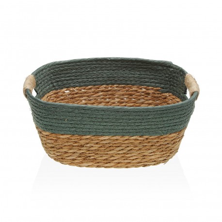 GREEN BASKET WITH HANDLES M