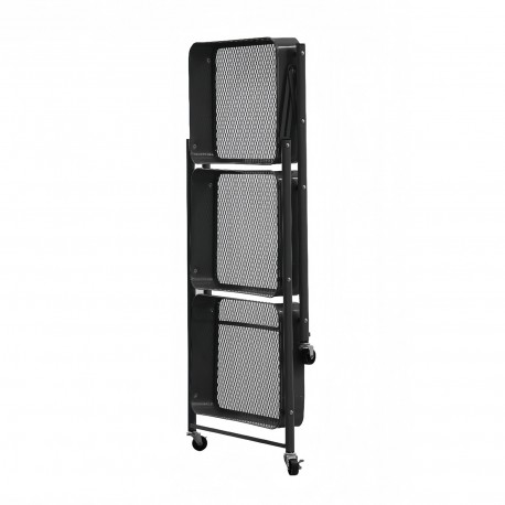 BLACK METAL FOLDING TROLLEY