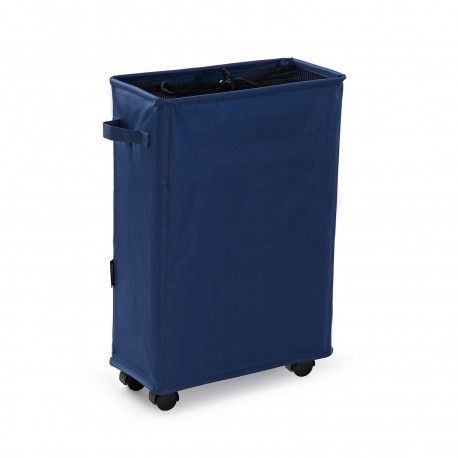 NAVY BLUE LAUNDRY HAMPER WITH MESH COVER