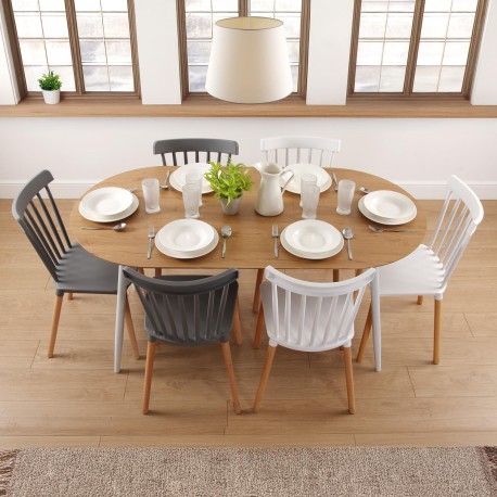 WHITE EXTENDABLE DOINYO TABLE