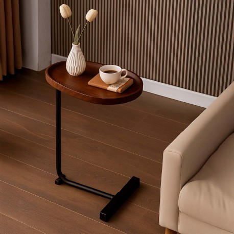 BROWN SIDE TABLE NELA