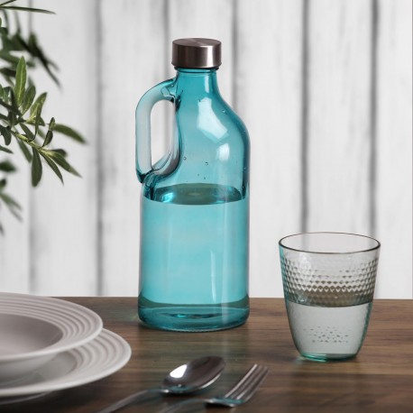 BLUE BOTTLE WITH HANDLE