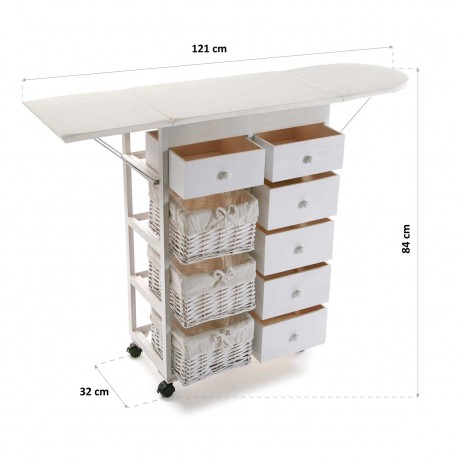 WHITE DRAWER UNIT