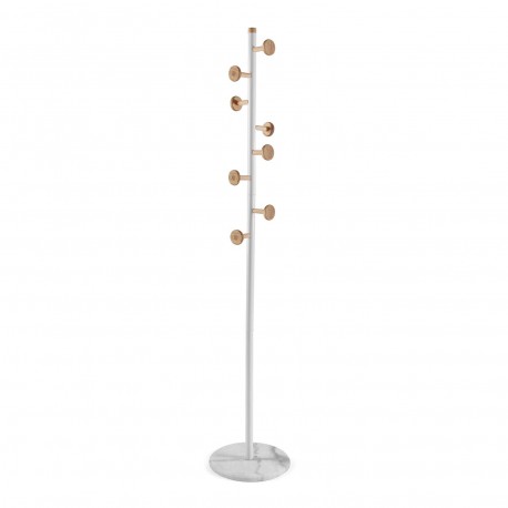 WHITE COAT RACK