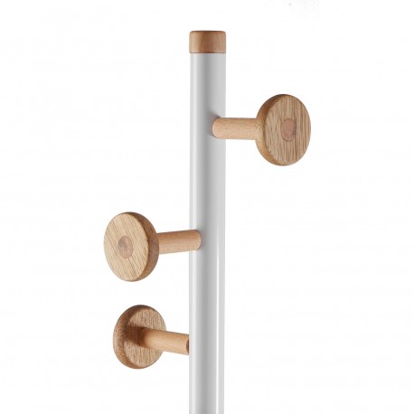 WHITE COAT RACK