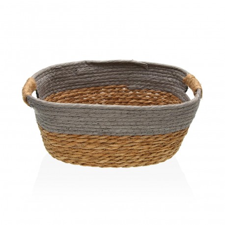 GREY BASKET WITH HANDLES M