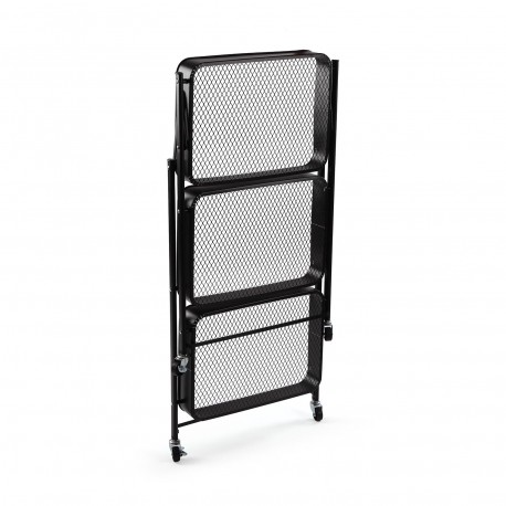 BLACK METAL FOLDING TROLLEY