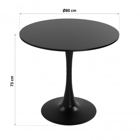 BLACK KITCHEN TABLE