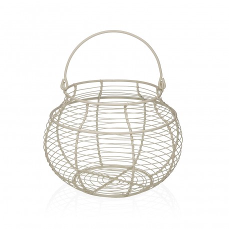 WHITE EGG BASKET