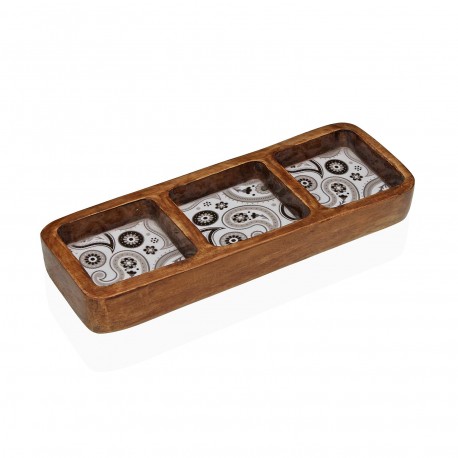 GLOB THREE-SECTION PLATTER