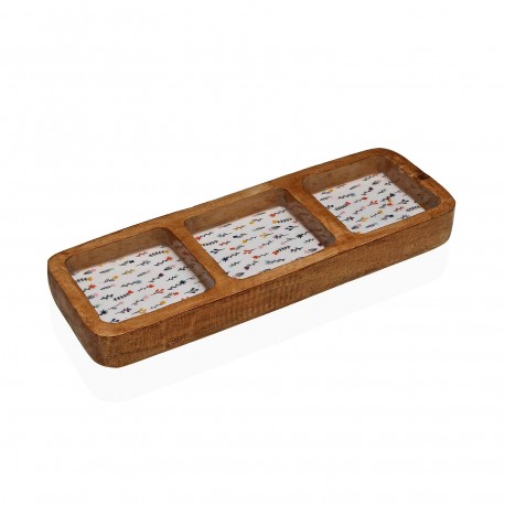 BLUME THREE-SECTION PLATTER