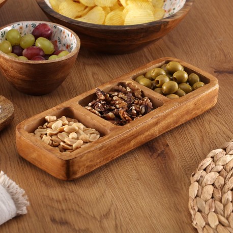 VERDI THREE-SECTION PLATTER