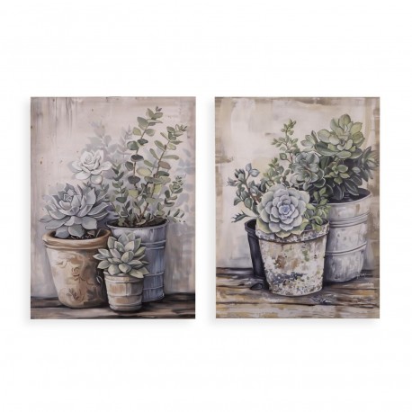 ASSORTED VASES CANVAS PICTURE 30 X 40