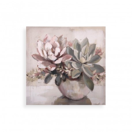 ASSORTED FLOWERS CANVAS PICTURE 40 X 40