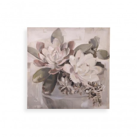 ASSORTED FLOWERS CANVAS PICTURE 40 X 40