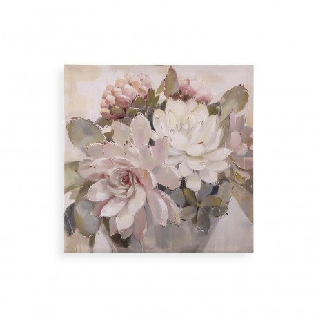 ASSORTED FLOWERS CANVAS PICTURE 40 X 40