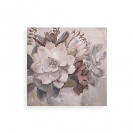 ASSORTED FLOWERS CANVAS PICTURE 40 X 40