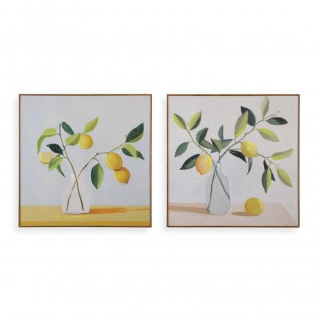 ASSORTED LEMONS CANVAS PICTURE 40 X 40