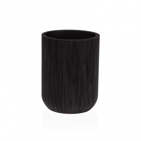 BLACK TOOTHBRUSH HOLDER
