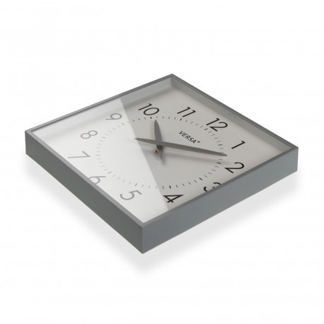 SQUARE WALL CLOCK GREY