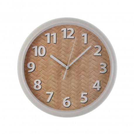 NATURAL WALL CLOCK 30CM