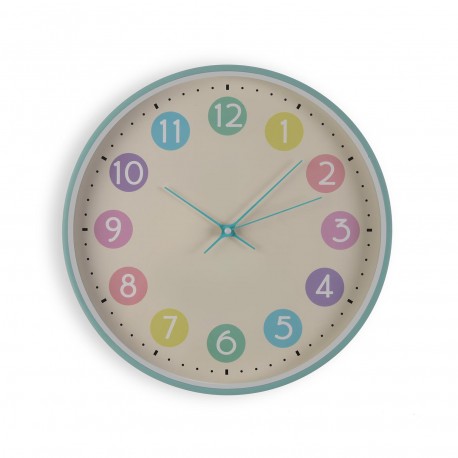 MULTICOLOUR WALL CLOCK 30CM