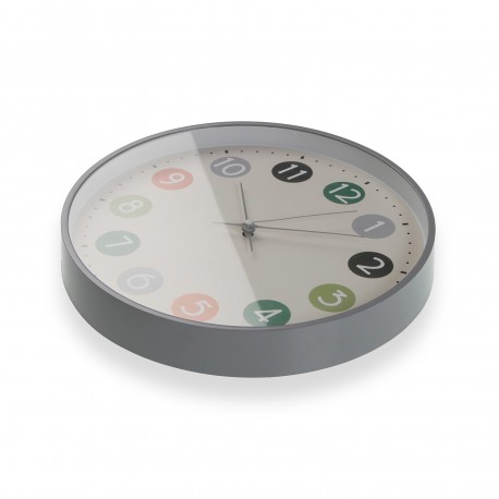 MULTICOLOUR WALL CLOCK 30CM