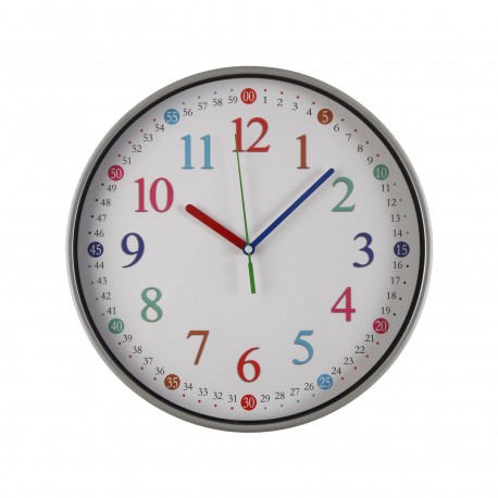 MULTICOLOUR WALL CLOCK 30CM