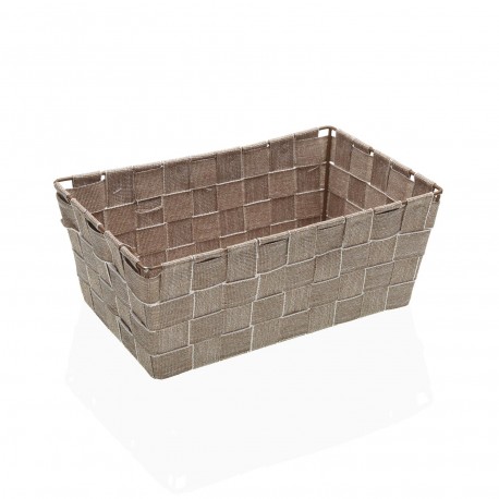BEIGE SQUARE BASKET 27 X 17