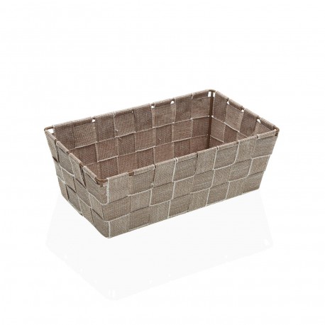 BEIGE SQUARE BASKET 24 X 14