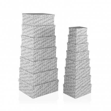 SET OF 15 "GATTO" CARDBOARD BOXES