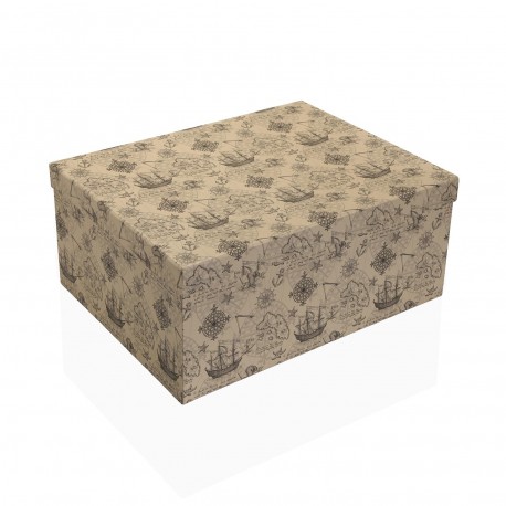 SET OF 10 "GALEON" CARDBOARD BOXES