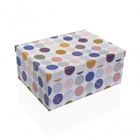 SET OF 10 "CIRCLES" CARDBOARD BOXES