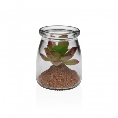GLASS JAR WITH SUCCULENT 2