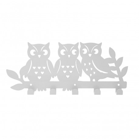 WHITE OWLS FAMILY COAT RACK