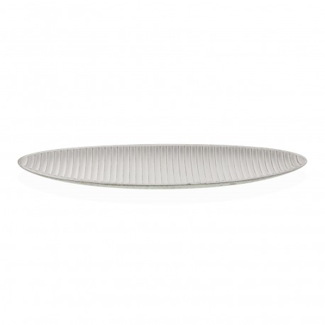 WHITE ELONGATED CENTREPIECE 64.5CM