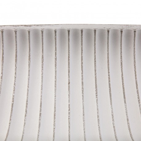 WHITE ELONGATED CENTREPIECE 64.5CM