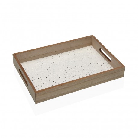 SPECKLE WOODEN TRAY 34CM