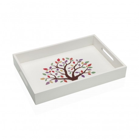 TREE WOODEN TRAY 34CM