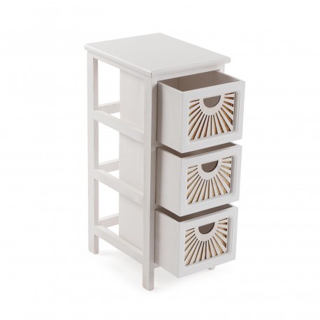WHITE 3-DRAWER ADDA CHEST