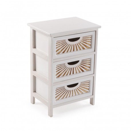 WHITE 3-DRAWER ADDA CHEST