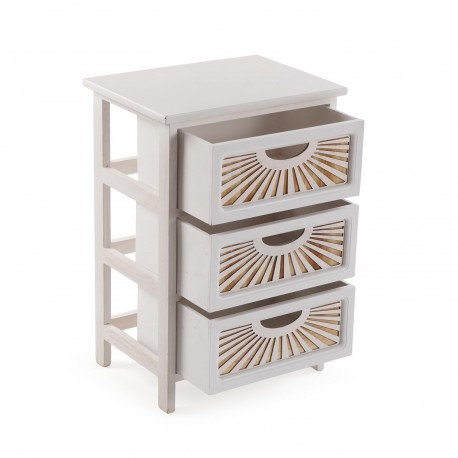 WHITE 3-DRAWER ADDA CHEST