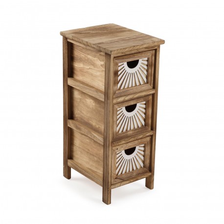 BROWN 3-DRAWER ADDA CHEST