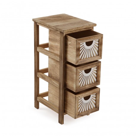 BROWN 3-DRAWER ADDA CHEST