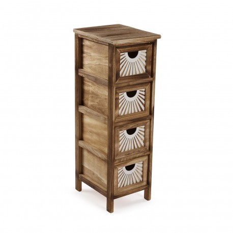 BROWN 4-DRAWER ADDA CHEST
