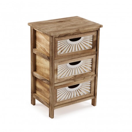 BROWN 3-DRAWER ADDA CHEST