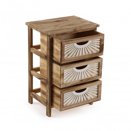BROWN 3-DRAWER ADDA CHEST
